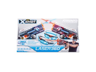 Set 2 blastere laser si ochelari X-Shot Skins Laser 360