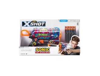 Pistol X-Shot Skins Flux, Sonic, Robotnik, 8 cartuse